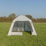 Pared lateral con mosquitera para carpa inflable para fiestas.
