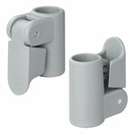 Abrazadera de tubo para poste de tienda con liberacion rapida de 25-28 mm - juego de 4 piezas