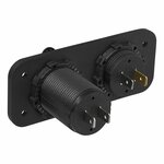 Kit de empotrar: voltimetro 6-30V + puerto USB doble tipo A 2x2100mA