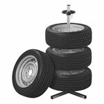 Soporte de llanta de aluminio para 4 neumaticos