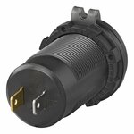 Caja de empotrar USB  triple  con 2x tipo A y 1x tipo C + voltimetro