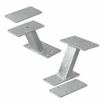 Soporte para rueda de repuesto con placa de montaje