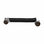 Cable espiral de 3 5 m con 2 conectores de 7 pines metalicos.
