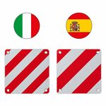 Pizarra flexible para rotulador 50 x 50 cm para Italia Espana 2 en 1