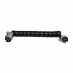 Cable espiral de 4 5 m con 2 conectores metalicos de 7 pines.