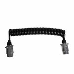 Cable espiral de 4 5 m con 2 conectores metalicos de 7 pines.