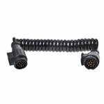 Cable espiral de 3 5 m  8 hilos  2 conectores de 13 pines  PVC .