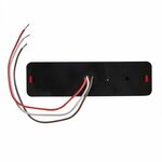 Luz trasera 12 24V 2 funciones 135x38mm LED con soporte negro