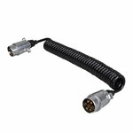 Cable espiral de 4 5 m con 2 conectores de 7 pines metalicos.