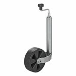 Rueda de morro de 48 mm  llanta de plastico con neumatico de caucho 220x70 mm