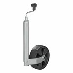 Rueda de morro de 48 mm  llanta de plastico con neumatico de caucho 220x70 mm