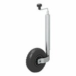 Rueda de morro de 48 mm  llanta de plastico con neumatico de 260 x 85 mm.