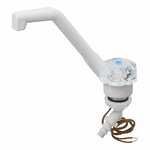 Grifo de agua fria De Luxe 12V diametro 20 mm boton grande blanco