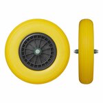 Neumatico de PU con llanta de plastico de 164.00-8 incl. eje de 20 mm