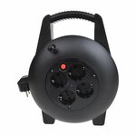 Enrollador de cable Schuko 4 vias 15M 3x1 0mm²