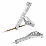 Soporte de esquina para caravana 700 kg 605 x 260 mm H: 500 mm