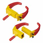 Abrazadera de rueda universal compacta