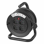 Enrollador de cable Schuko 4 vias 15M 3x1 5mm² VV