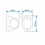 Luz de ancho 12 24V rojo blanco naranja 101x82mm LED