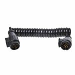 Cable espiral de 3 5 m  13 hilos  2 conectores de 13 pines  PVC .