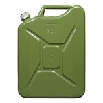 Bidon de 20L metalico verde con tapon de rosca magnetico homologado por la ONU y TuV GS