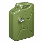 Bidon de 20L metalico verde con tapon de rosca magnetico homologado por la ONU y TuV GS