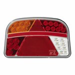 Luz trasera 6 funciones 240x150mm LED izquierda