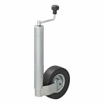 Rueda de morro de 60 mm  llanta de metal con neumatico de caucho 220x65 mm