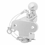 Bola de remolque plateada combinada doble version D17.2 S200 homologada tipo E