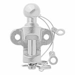 Bola de remolque plateada combinada doble version D17.2 S200 homologada tipo E