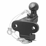 Bola de remolque negra combinada version doble D17.2 S200 homologada tipo E