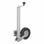 Rueda de morro 570 60 mm llanta metalica con neumatico de caucho 220 x 65 mm plegable 300 kg