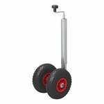 Rueda de doble punta de 48 mm  llanta de plastico 2x con neumatico de 260 x 85 mm