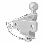 Bola de remolque plateada combinada doble version D21 S350 homologada tipo E