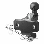 Bola de remolque negra combinada version doble D21 S350 homologada tipo E