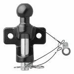 Bola de remolque negra combinada version doble D21 S350 homologada tipo E