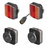 Juego de iluminacion para remolque LED con imanes cable 7 5+2 5M