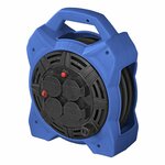 Enrollador de cable Schuko 4 vias 15M 3x1 5mm² con iluminacion LED