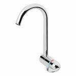 Grifo mezclador estilo 3000  cano metalico de 27 mm de diametro  cromado  en caja.