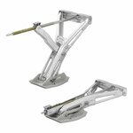 Soporte de esquina para caravana 1000 kg 605 x 280 mm H: 470 mm incl. pie estabilizador