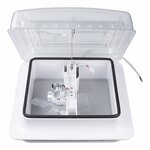 Trampilla de techo 280 x 280 mm sin ventilacion permanente transparente con ventilador