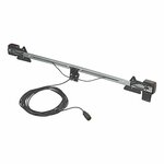 Barra de iluminacion metalica extensible 140-200cm + cable 12M
