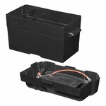 Caja de bateria 35x18x20cm 2x USB - 1x toma 12V - Voltimetro