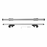 Portaequipajes de techo de aluminio de 120 cm y 90 kg