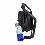 Bobina de cable CEE 25M 3x2,5mm² (2x Schuko + 1x CEE)
