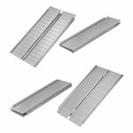 Rampa plegable de aluminio para silla de ruedas 122x73cm 270kg