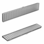 Rampa plegable de aluminio para silla de ruedas 183x73cm 270kg