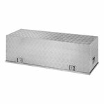 Caja de herramientas para remolque, aluminio, 1450 x 520 x alto 460 mm