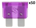 Fusibles de cuchilla violeta estandar de 3 A