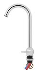 Grifo mezclador estilo 3000  cano metalico de 27 mm de diametro  cromado  en caja.